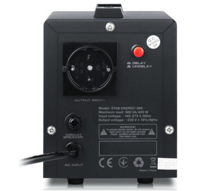 REAL-EL Стабілізатор REAL-EL STAB ENERGY-500 (EL122400011)