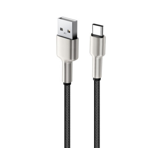 ColorWay Дата кабель USB 2.0 AM to Lightning 1.0m head metal black ColorWay (CW-CBUL046-BK)