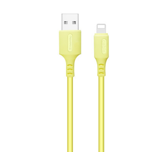 ColorWay Дата кабель USB 2.0 AM to Lightning 1.0m soft silicone yellow ColorWay (CW-CBUL043-Y)