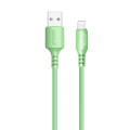 ColorWay Дата кабель USB 2.0 AM to Lightning 1.0m soft silicone green ColorWay (CW-CBUL042-GR)