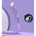 ColorWay Дата кабель USB 2.0 AM to Lightning 1.0m soft silicone violet ColorWay (CW-CBUL044-PU)