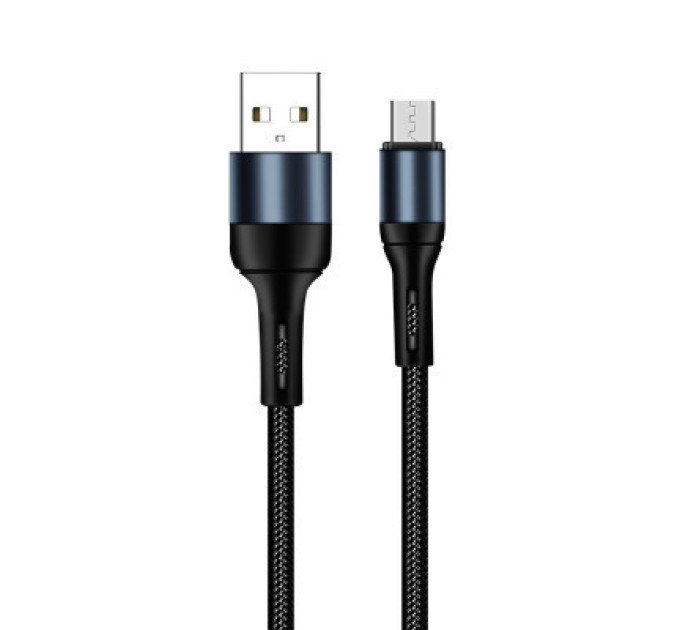 ColorWay Дата кабель USB 2.0 AM to Micro 5P 1.0m nylon black ColorWay (CW-CBUM045-BK)