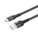 ColorWay Дата кабель USB 2.0 AM to Type-C 1.0m nylon black ColorWay (CW-CBUC045-BK)