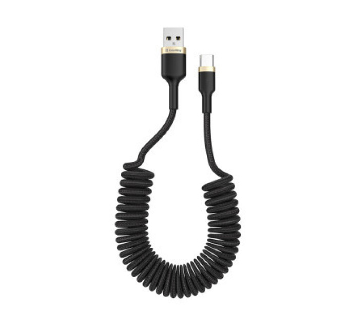 ColorWay Дата кабель USB 2.0 AM to Type-C 1.0m spiral black ColorWay (CW-CBUC051-BK)