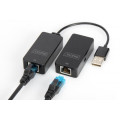 Digitus Адаптер USB 2.0 - UTP Cat5, 50m Digitus (DA-70141)