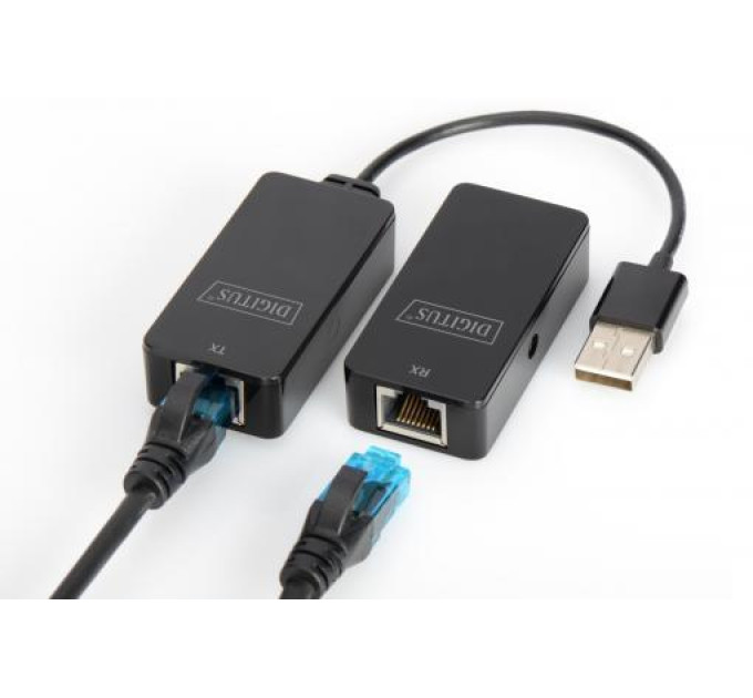 Digitus Адаптер USB 2.0 - UTP Cat5, 50m Digitus (DA-70141)