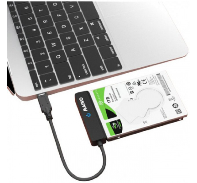 Maiwo Адаптер Maiwo USB3.1 GEN2 Type-C to HDD 2,5" SATA II/III /SSD black (K105AG2 black)