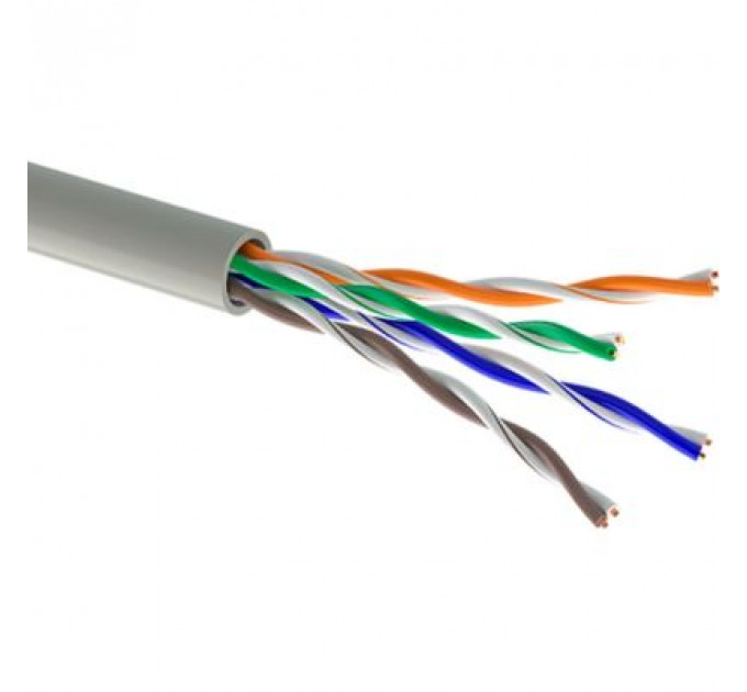 Кабель мережевий OK-Net UTP 305м cat.5e (U/UTP-cat.5Е) (КПВ-ВП (350) 4*2*0,51)