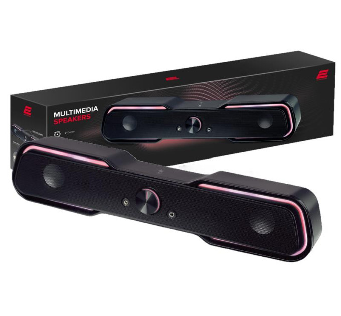 2E Акустична система 2E PCS101 RGB 2.0 USB Black (2E-PCS101BK)