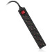 REAL-EL Мережевий фільтр живлення REAL-EL RS-6 Protect M 1.8m, black (EL122300032)