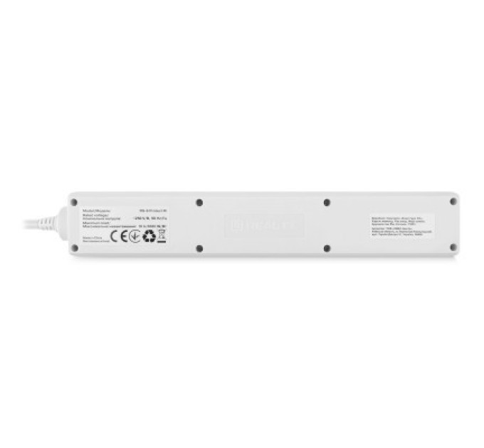 REAL-EL Мережевий фільтр живлення REAL-EL RS-6 Protect M 1.8m, white (EL122300031)
