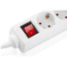 REAL-EL Мережевий фільтр живлення REAL-EL RS-6 Protect M 1.8m, white (EL122300031)