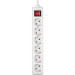 REAL-EL Мережевий фільтр живлення REAL-EL RS-6 Protect M 1.8m, white (EL122300031)