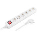 REAL-EL Мережевий фільтр живлення REAL-EL RS-6 Protect M 1.8m, white (EL122300031)