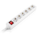 REAL-EL Мережевий фільтр живлення REAL-EL RS-6 Protect M 1.8m, white (EL122300031)