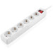 REAL-EL Мережевий фільтр живлення REAL-EL RS-6 Protect M 1.8m, white (EL122300031)