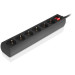 REAL-EL Мережевий фільтр живлення REAL-EL RS-6 Protect M 3m, black (EL122300034)