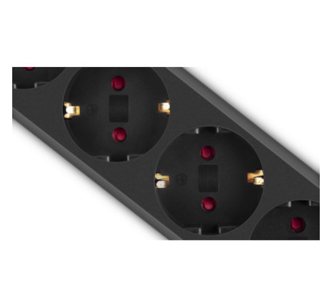 REAL-EL Мережевий фільтр живлення REAL-EL RS-6 Protect M 3m, black (EL122300034)