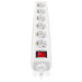 REAL-EL Мережевий фільтр живлення REAL-EL RS-6 Protect M 3m, white (EL122300033)
