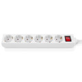 REAL-EL Мережевий фільтр живлення REAL-EL RS-6 Protect M 3m, white (EL122300033)