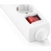 REAL-EL Мережевий фільтр живлення REAL-EL RS-6 Protect M 3m, white (EL122300033)