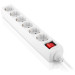 REAL-EL Мережевий фільтр живлення REAL-EL RS-6 Protect M 3m, white (EL122300033)