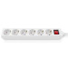 REAL-EL Мережевий фільтр живлення REAL-EL RS-6 Protect M 5m, white (EL122300035)