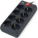 REAL-EL Мережевий фільтр живлення REAL-EL RS-8 Protect 5m, black (EL122300024)