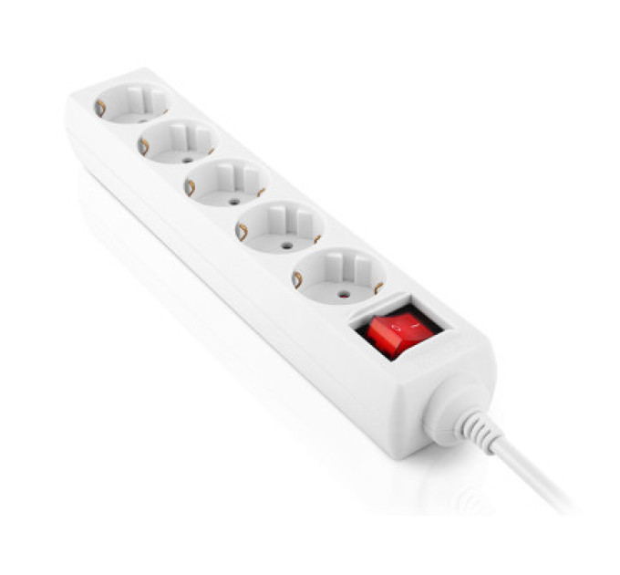 REAL-EL Мережевий фільтр живлення REAL-EL RS-Protect M 1.8m, white (EL122300025)