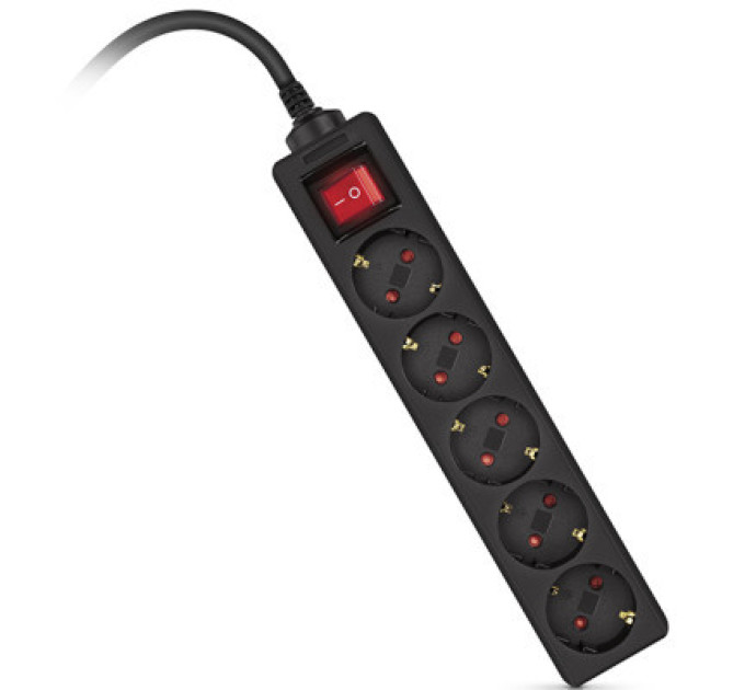 REAL-EL Мережевий фільтр живлення REAL-EL RS-Protect M 5m, black (EL122300030)