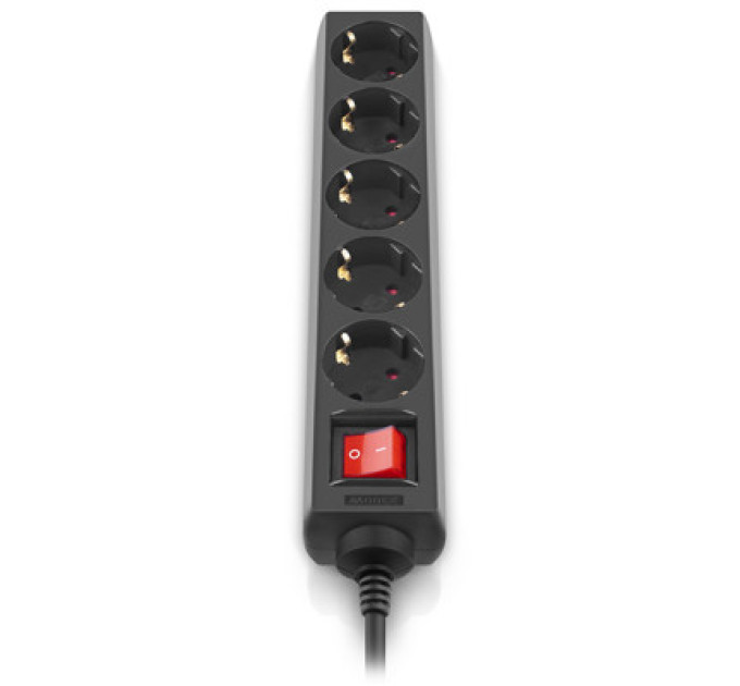 REAL-EL Мережевий фільтр живлення REAL-EL RS-Protect M 5m, black (EL122300030)