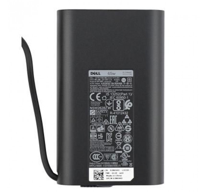 Блок живлення до ноутбуку Dell 65W Oval 19.5V 3.34A разъем 7.4/5.0 (pin inside) (LA65NM130)