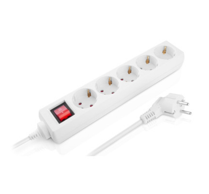 REAL-EL Мережевий фільтр живлення REAL-EL RS-Protect M 5m, white (EL122300029)
