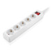 REAL-EL Мережевий фільтр живлення REAL-EL RS-Protect M 5m, white (EL122300029)