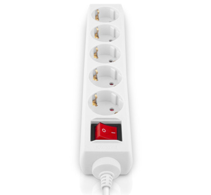 REAL-EL Мережевий фільтр живлення REAL-EL RS-Protect M 5m, white (EL122300029)