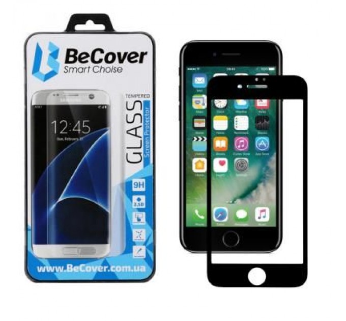 BeCover Скло захисне BeCover Apple iPhone 7 Plus / 8 Plus 3D Black (701042)