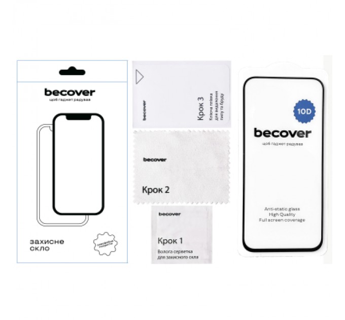 BeCover Скло захисне BeCover Google Pixel 8a 10D Black (711491)