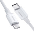 Ugreen Дата кабель USB-C to Lightning 2.0m US1713A Nickel Plating ABS Shell White Ugreen (60749)