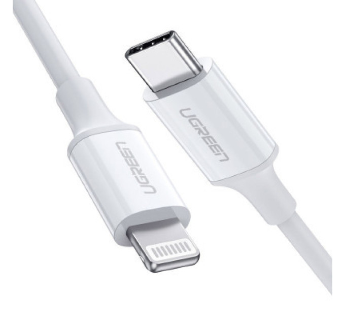 Ugreen Дата кабель USB-C to Lightning 2.0m US1713A Nickel Plating ABS Shell White Ugreen (60749)