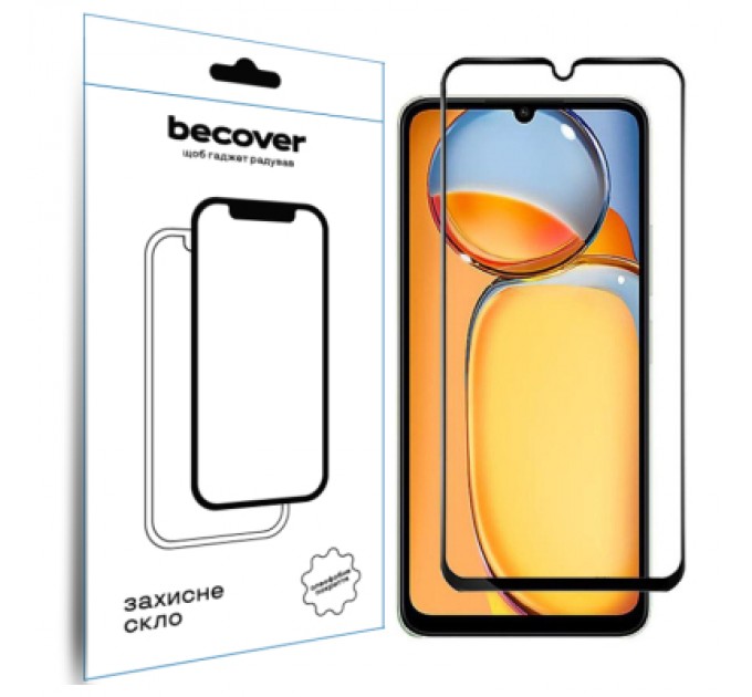 BeCover Скло захисне BeCover Realme C63 Black (711794)