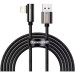 Baseus Дата кабель USB 2.0 AM to Lightning 1.0m CALCS 2.4A 90 Legend Series Elbow Black Baseus (CALCS-01)