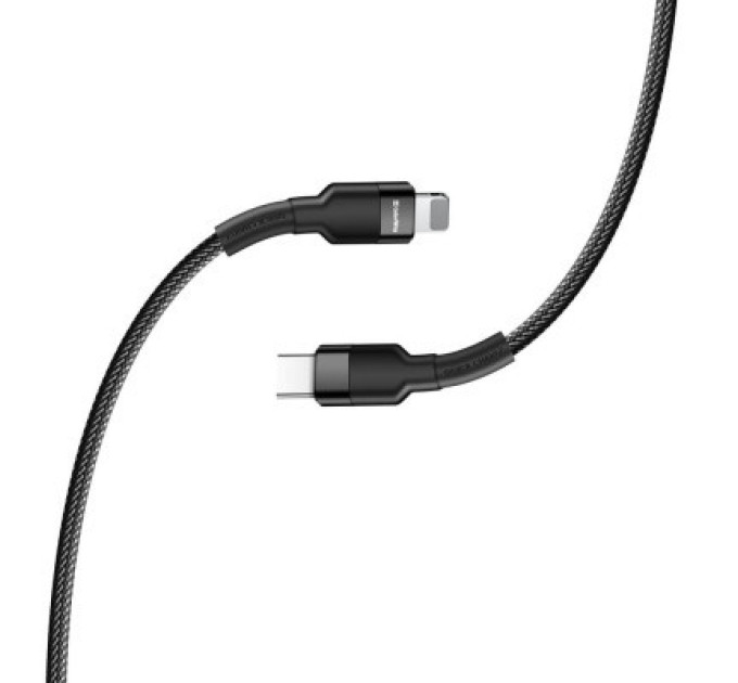 ColorWay Дата кабель USB-C to Lightning 0.3m 3А black ColorWay (CW-CBPDCL054-BK)