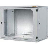 Шафа настінна Conteg 6U 19" 600 мм, знімні бічні панелі, RAL7035 (RUN-06-60/60-I)