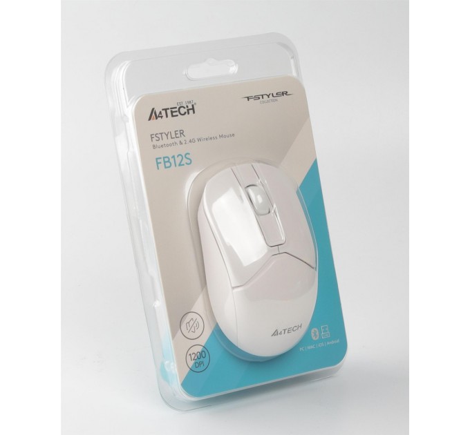 A4Tech Миша бездротова A4Tech FB12S White