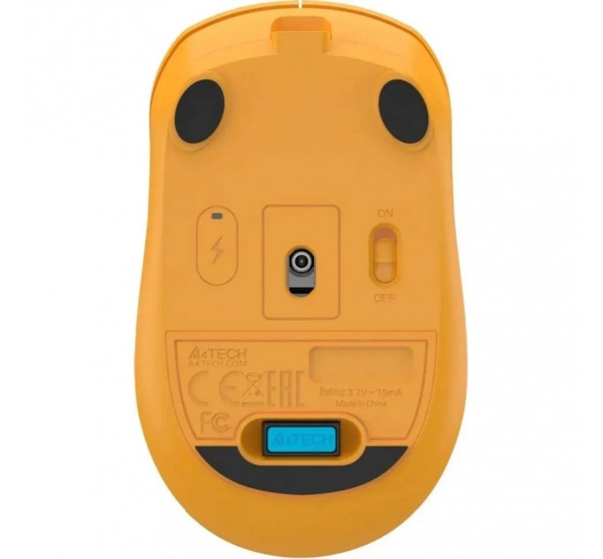 A4Tech Миша бездротова A4Tech FG15CS Air2 Yellow