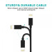 Choetech Дата кабель USB 2.0 AM to Lightning 1.8m 2.1A MFI Black Choetech (IP0027-BK)