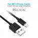 Choetech Дата кабель USB 2.0 AM to Lightning 1.8m 2.1A MFI Black Choetech (IP0027-BK)