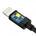 Choetech Дата кабель USB 2.0 AM to Lightning 1.8m 2.1A MFI Black Choetech (IP0027-BK)