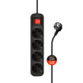 ColorWay Мережевий фільтр живлення ColorWay CW-PSEA42BK /2M black (CW-PSEA42BK)