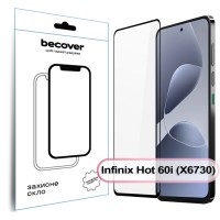 Скло захисне BeCover Infinix Hot 60i (X6730) Black (713730)